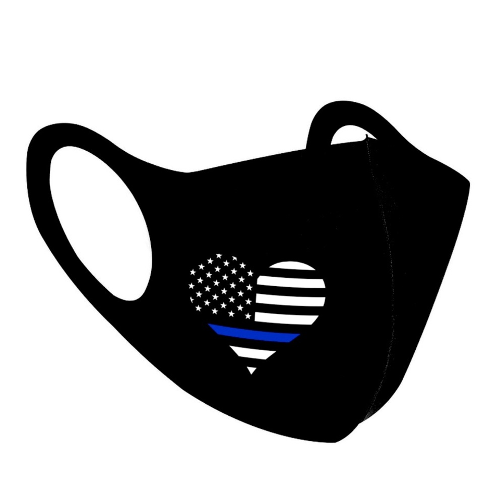 Blue Line Face Masks